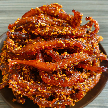 香辣龙头鱼干500g甜辣蜜汁海味即食小鱼干片鱼仔零食小吃休闲食品