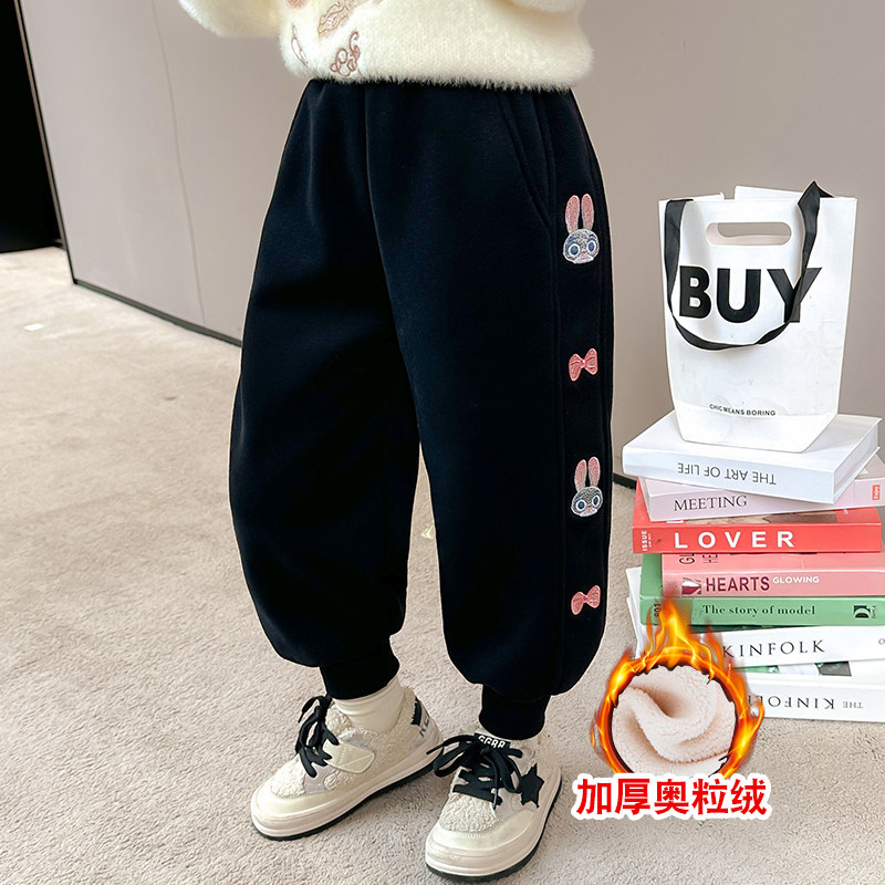女童加绒运动裤2025冬季新款库洛米儿童休闲卫裤秋冬款外穿长裤子,童装/婴儿装/亲子装,裤子,淘宝优惠券,粉丝福利购,淘宝优惠卷