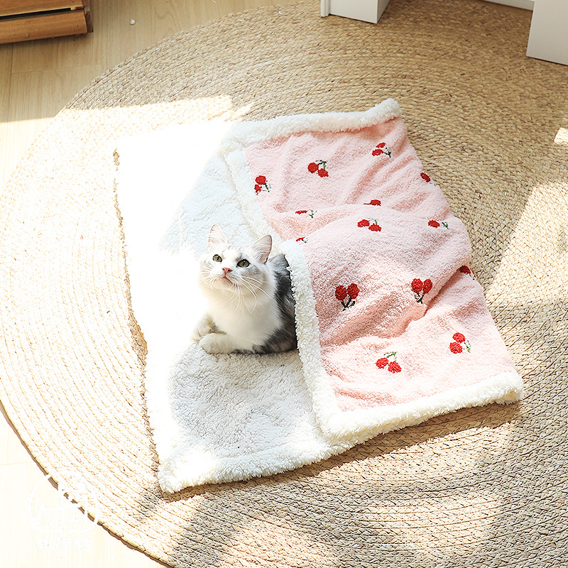 冬季毛暖宠物垫防冻肚