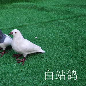 真羽毛仿真鸽子摆件模型婚庆道具展翅假鸽子装饰工艺品和平鸽玩具