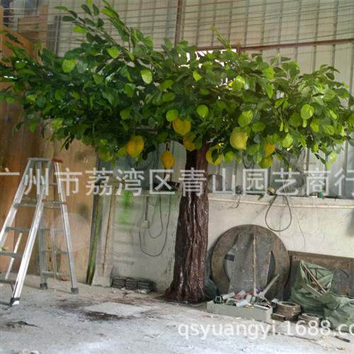 仿真榴莲树菠萝蜜树水果树影楼拍摄舞台道具假植物摆件大型仿真树