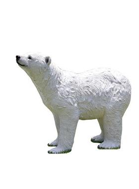玻璃钢仿真北极熊摆件户外雕塑游乐园花园林摆设大型冰雪世界装饰