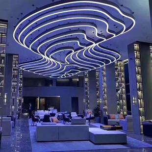 订制异型铝材LED线条灯大堂售楼部沙盘工程灯梯田方框组合灯