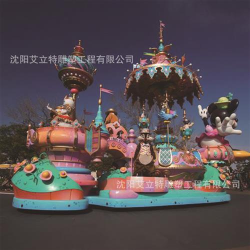 仿真雕塑主题观光巡游花车设计与制作大型仿真动物模型制作公司