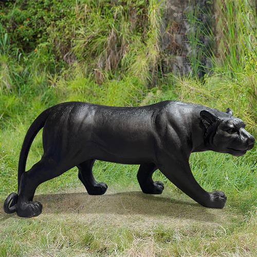 户外仿真大型雪豹子雕塑景区公园林玻璃钢景观动物模型装饰摆件