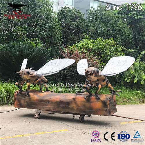 自贡源头厂家设计制作仿真昆虫机械电动蜜蜂可动森林主题产品