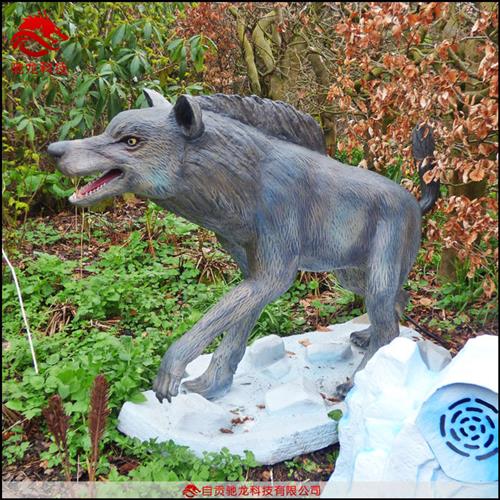 小型机械电动仿真动物雕塑软胶充电会动会叫展示机模装置仿生模型