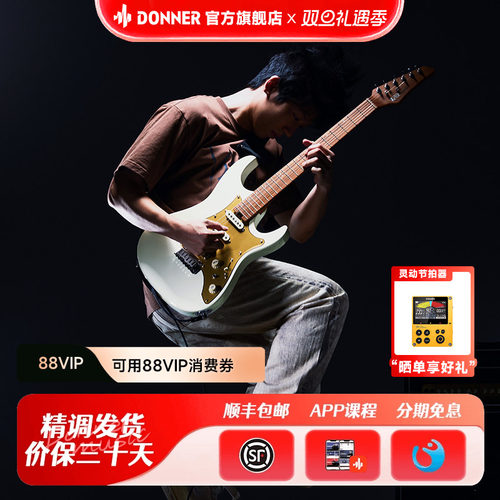 Donner唐农电吉他小双摇