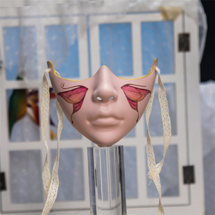 下半脸面具古风美人cos表演道具摆设机械美男赛博凤成人男女面罩