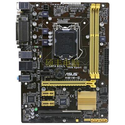 Asus/华硕 H81M-C 游戏办公MATX主板LGA1150 DDR3 支持E3-1230 V3