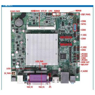 J1900四核工控消防主板单双网6个com DC12V 6CD8DC J1900P