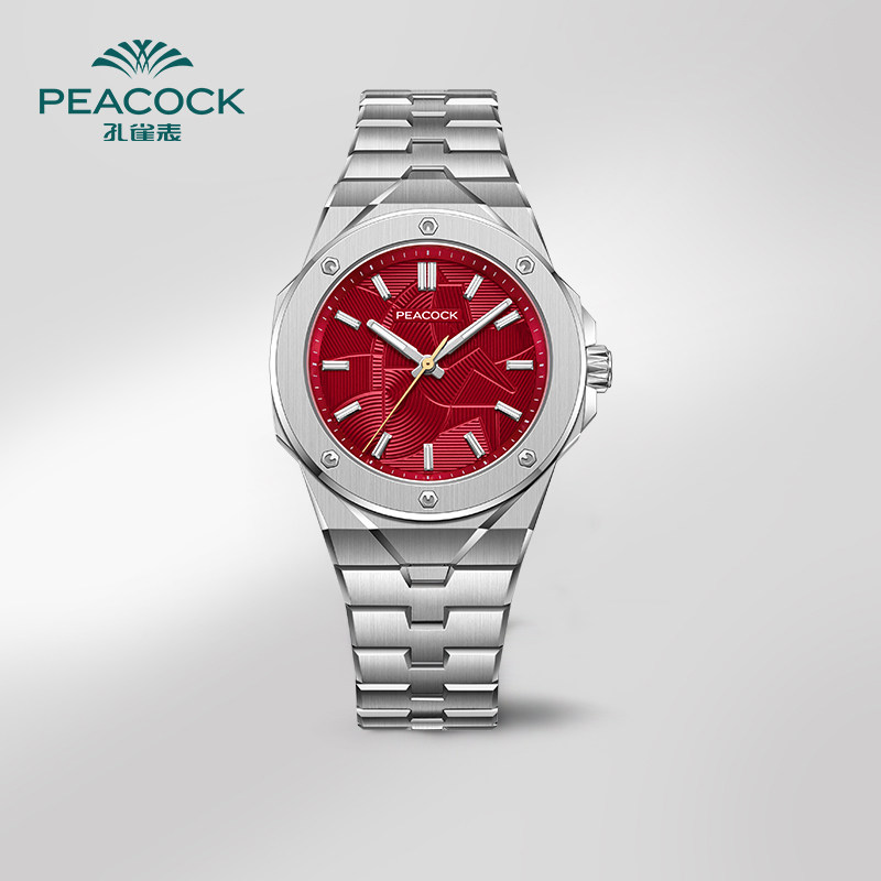 【马年限量】新品PEACOCK孔雀探索系列翎眸机械手表男表时尚品牌