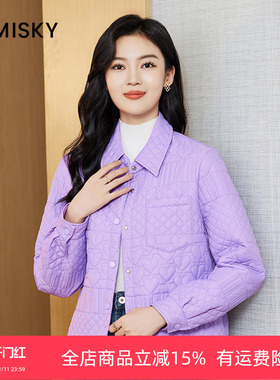 umisky优美世界冬季简约薄款棉衣棉服外套DK4N1001