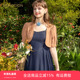 旗下芬岸女装 两件套复古吊带连衣裙XK2D1052 小开衫 商场同款 夏短款