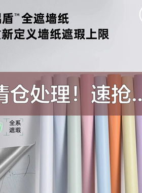 卧室自粘不透底墙纸防水防潮