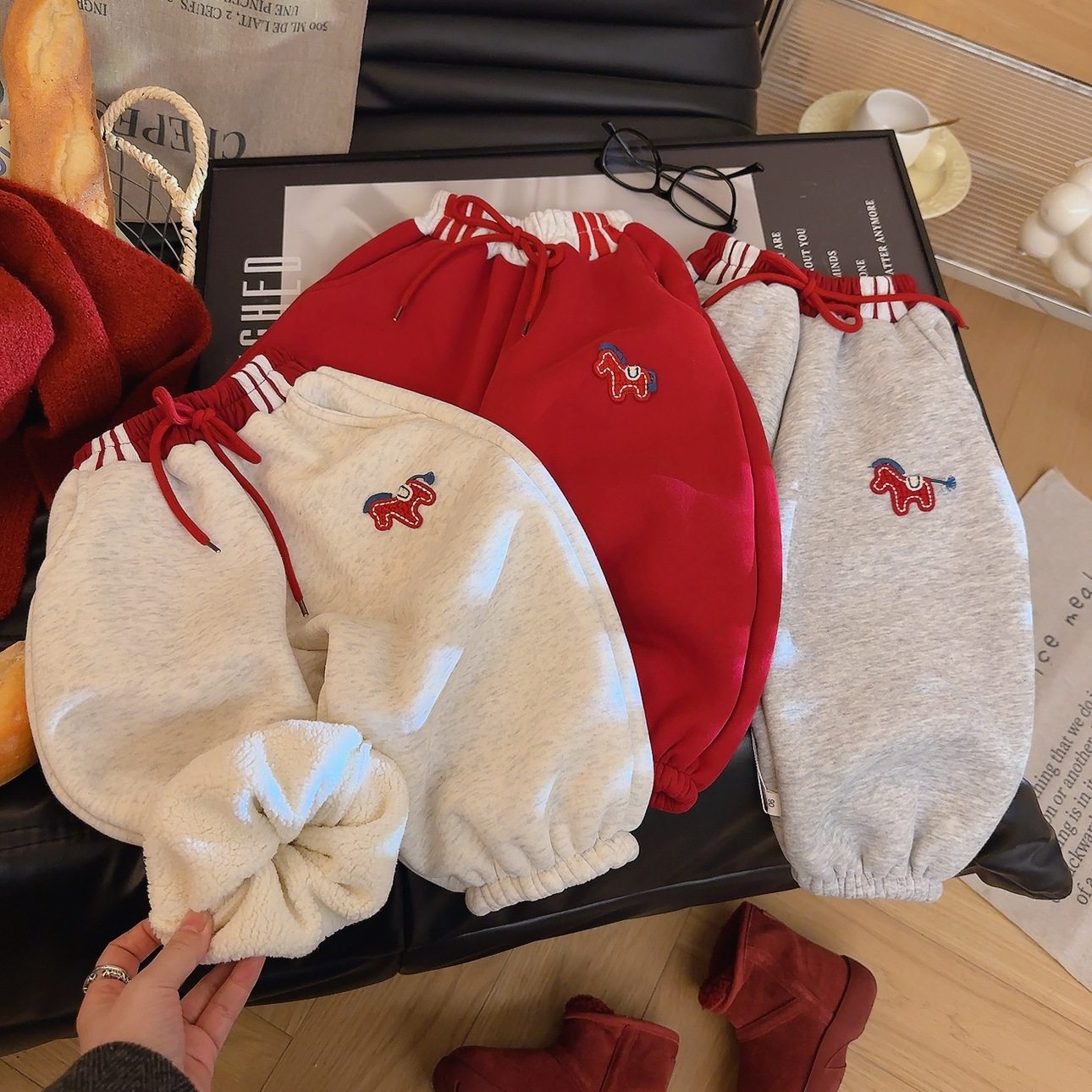 【马马福福~加厚羊驼绒】冬季加绒裤儿童卫裤新款休闲运动裤,童装/婴儿装/亲子装,儿童运动裤,淘宝优惠券,粉丝福利购,淘宝优惠卷