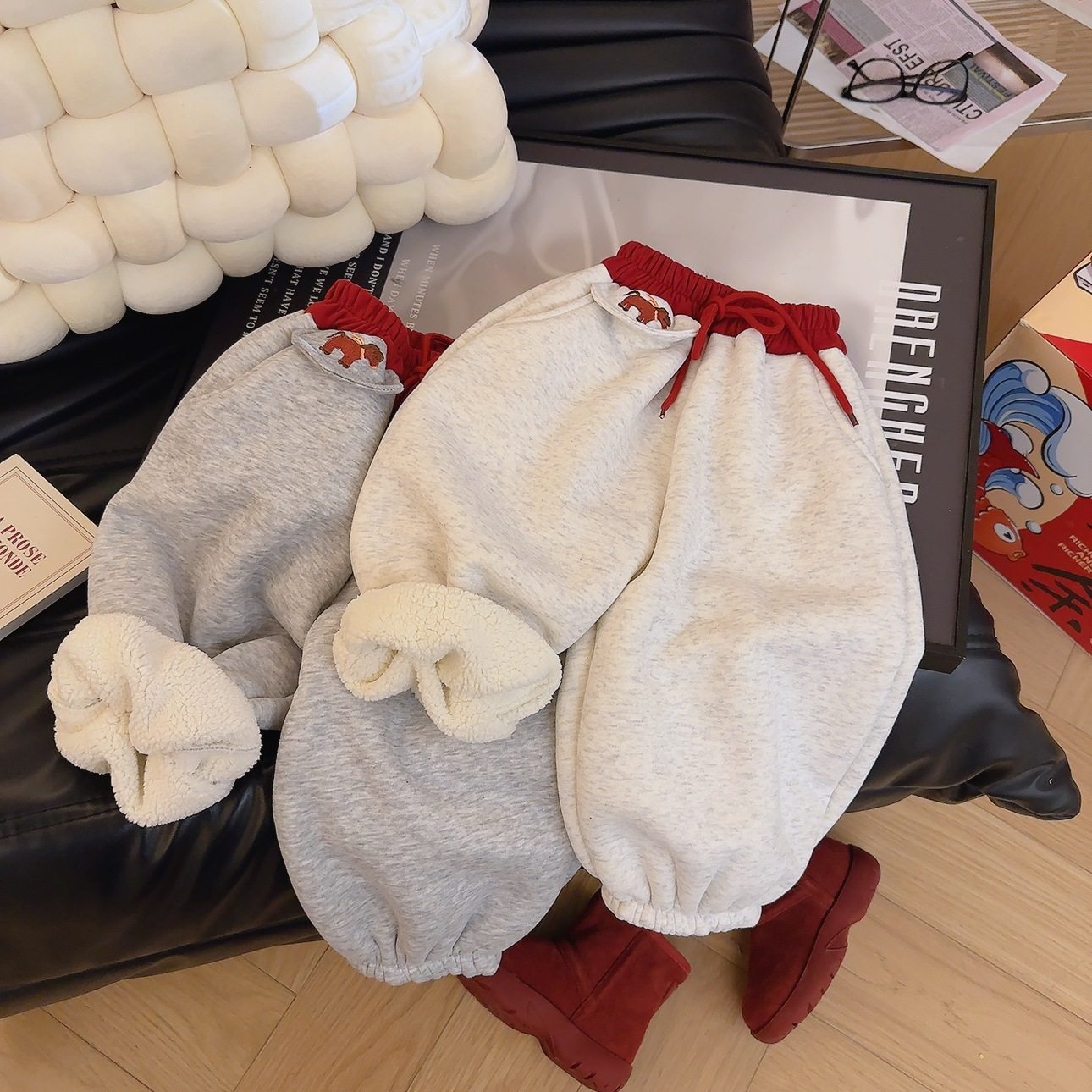 儿童冬季韩版加绒卫裤秋季裤子男女童新款休闲运动裤【马到福来】,童装/婴儿装/亲子装,裤子,淘宝优惠券,粉丝福利购,淘宝优惠卷