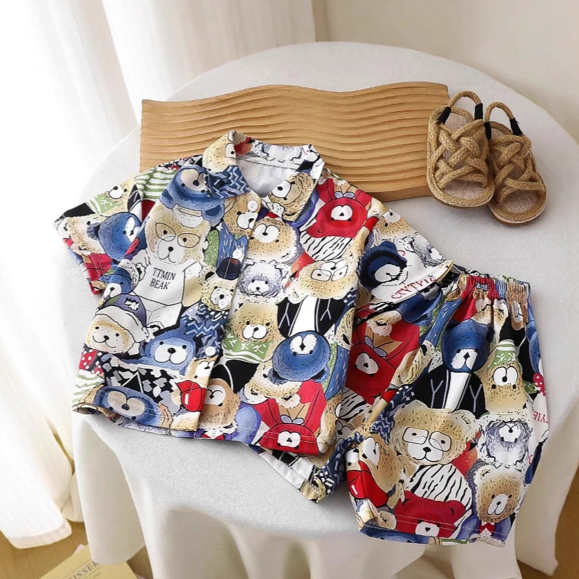 男夏复古衬衫港风学生宽松小众设计感趣味新款男装上衣外穿,童装/婴儿装/亲子装,儿童运动套装,淘宝优惠券,粉丝福利购,淘宝优惠卷