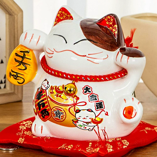 Керамика Fortune Кот кот крыльцо маленькое суб -шкавинг сберегатель