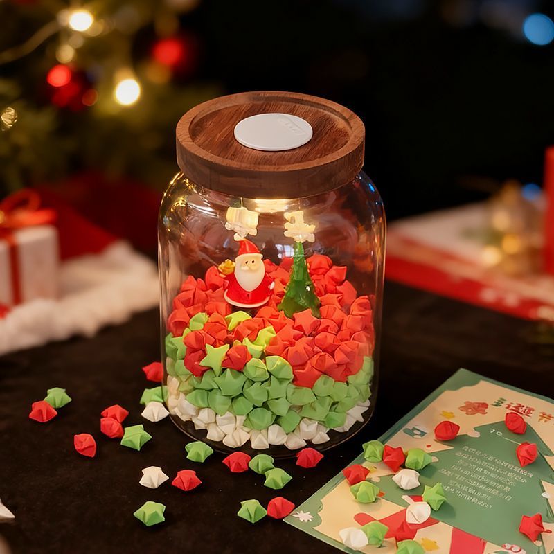 圣诞礼物星星玻璃罐幸运小夜灯氛围感生日礼物送女生闺蜜实用礼物
