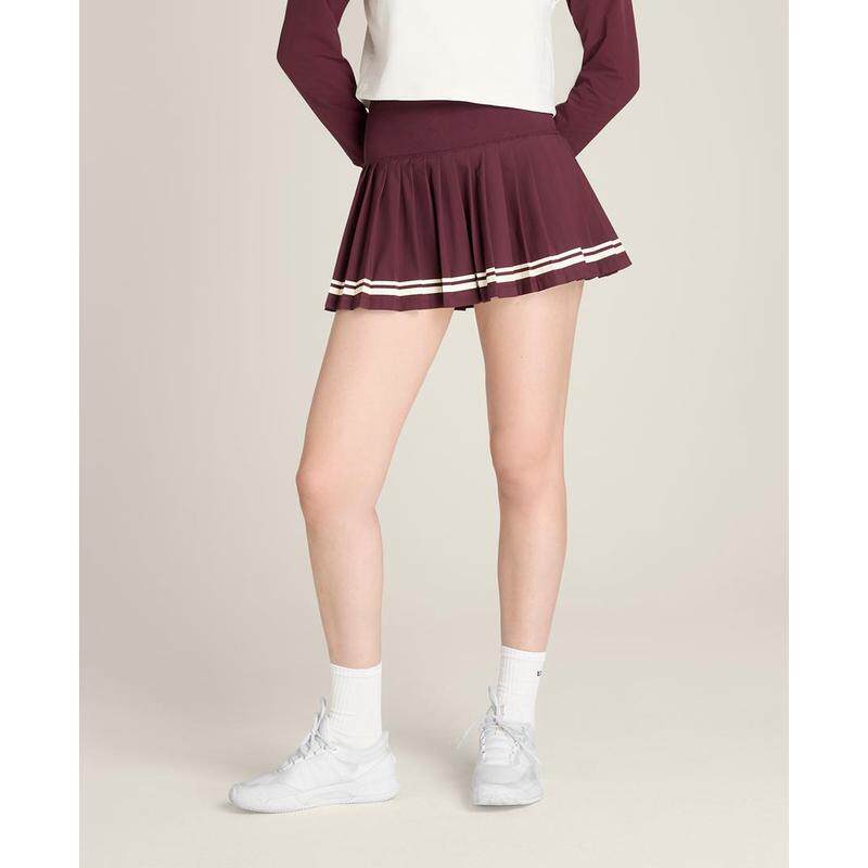 代购Wilson女士网球裙防走光储物口袋贴身舒适透气排汗拼色条纹