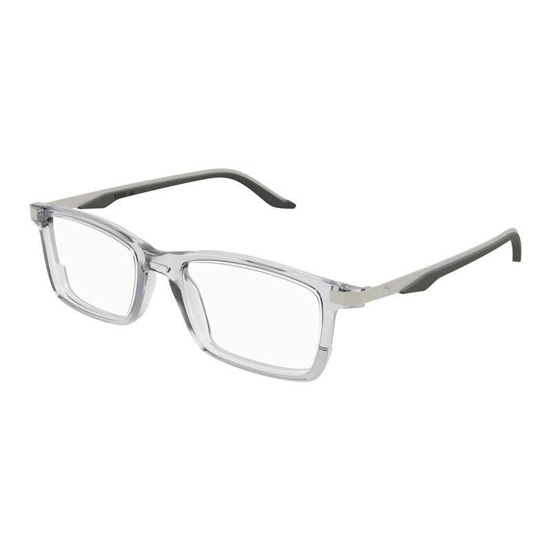 代购Puma彪马男士眼镜框透明框金属腿方形灰色日常佩戴办公