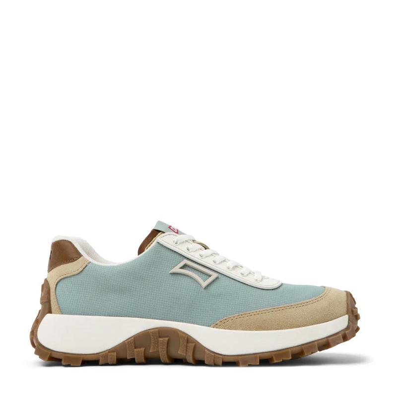 Camper女士跑步鞋轻便防滑耐磨缓震浅绿色厚底织物面料橡胶鞋底