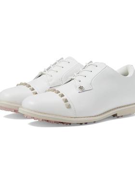 代购GFORE女士高尔夫球鞋防水缓震防滑透气白色皮革鞋面EVA鞋底