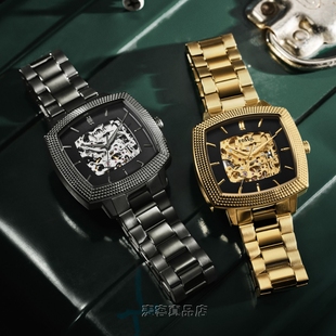 Nick Machine Jonas Fossil Luxe化石联名男手表自动不锈 代购