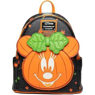 發(fā)光南瓜米妮鼠迷你雙肩背包 Loungefly女式 Halloween夜光設(shè)計(jì)