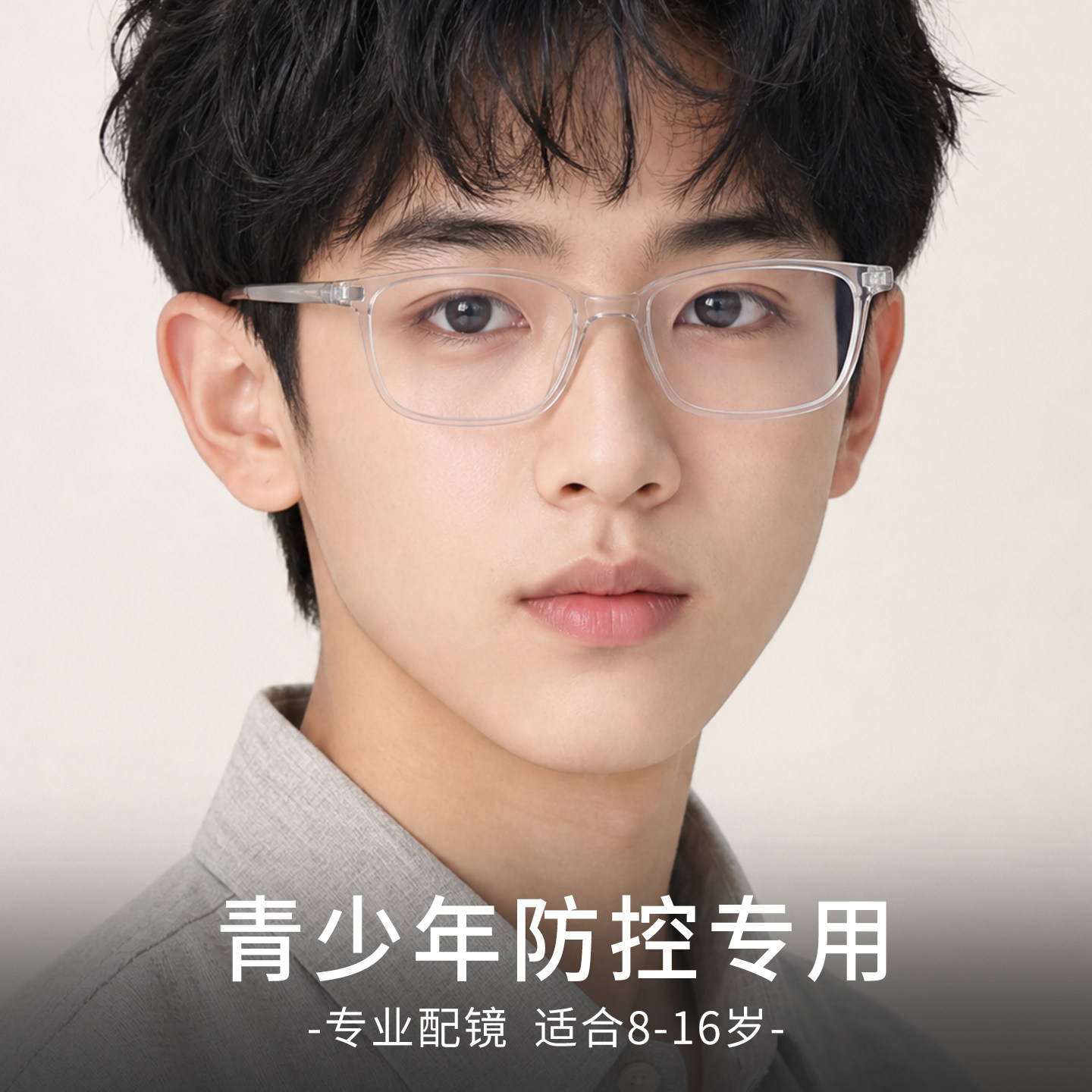 中学生眼镜框男近视可配度数专业配镜青少年硅胶防滑超轻眼镜架女