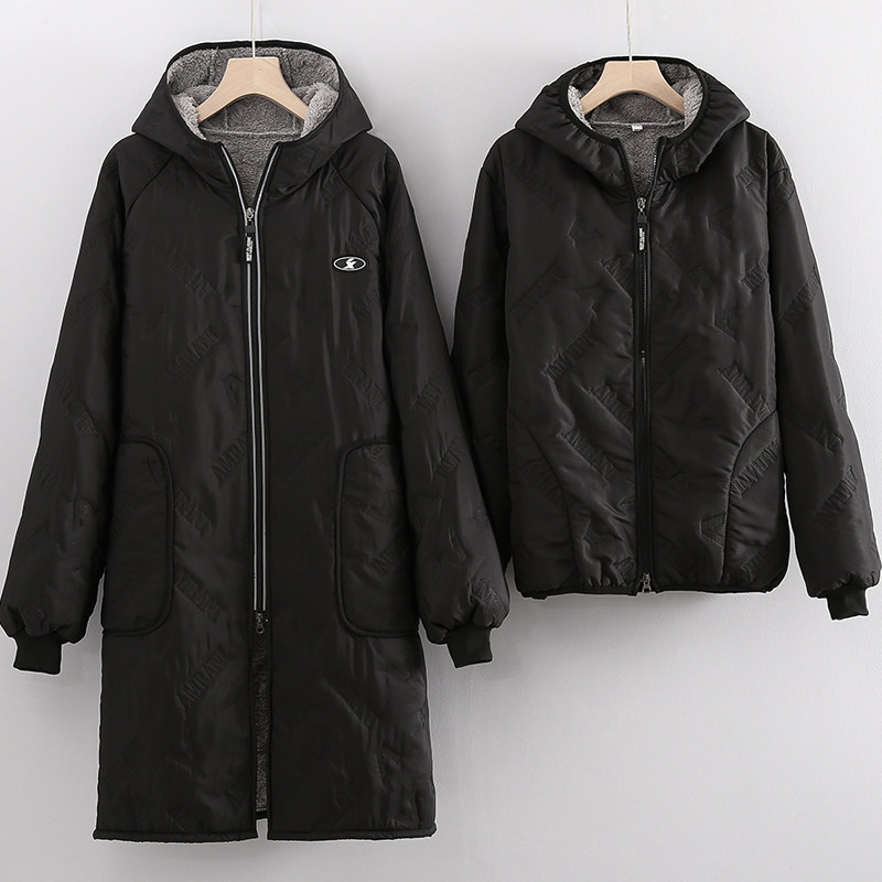 秋冬加绒加厚罩衣女短款时尚防污保暖餐饮定制logo印字长款围裙男