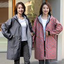 秋冬加绒加厚罩衣男女通用上班外穿工作服围裙防脏保暖厨房正穿衣