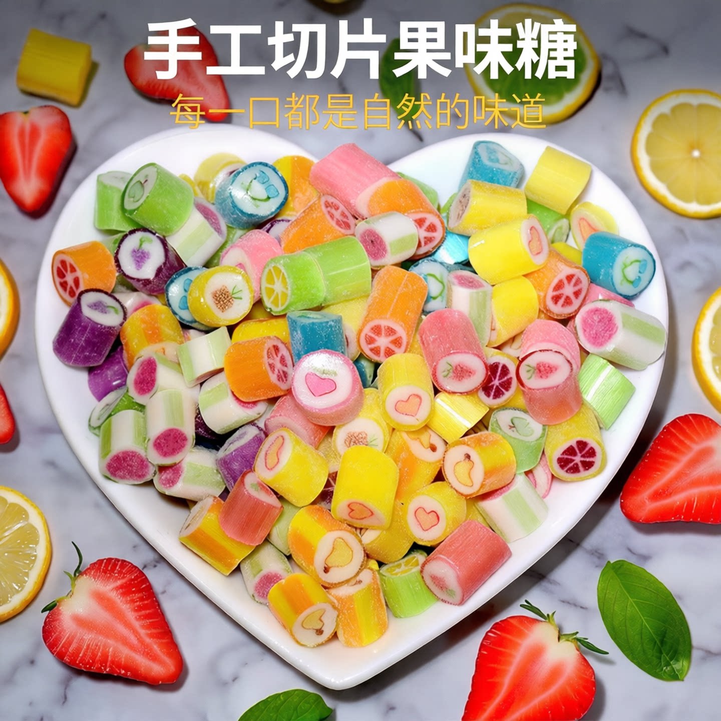 手工切片糖果 水果糖散装 结婚订制喜糖 回礼糖 candy手工 网红糖