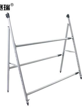 安赛瑞展板架海报架可折叠大型KT板立式落地白色1.2×1.24m铁制23