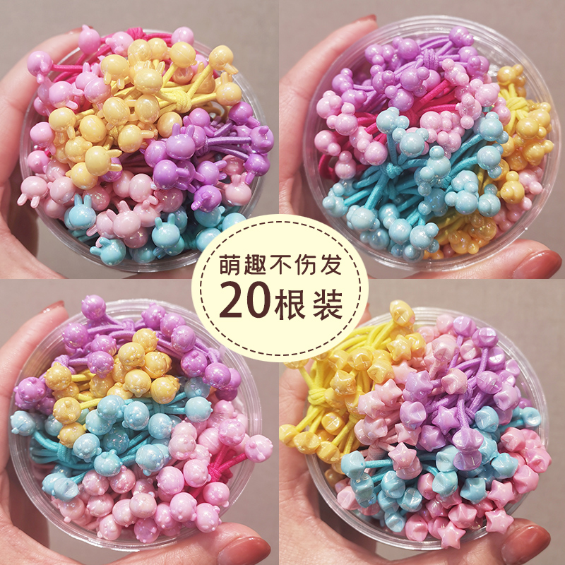 儿童可爱头绳来石喜发绳皮筋日韩