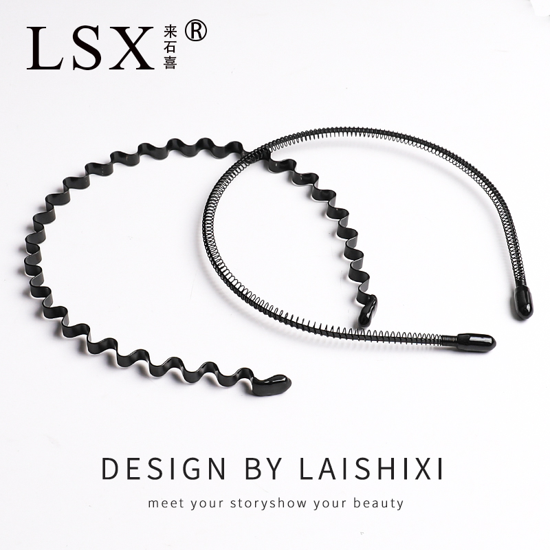 男士发箍洗脸头箍男生波浪发卡女