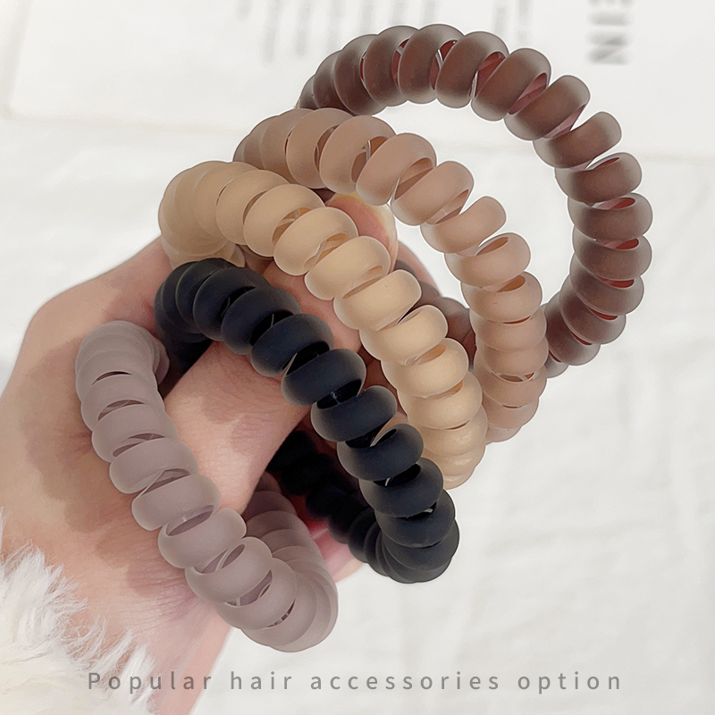 时尚果冻色头绳高弹力发绳