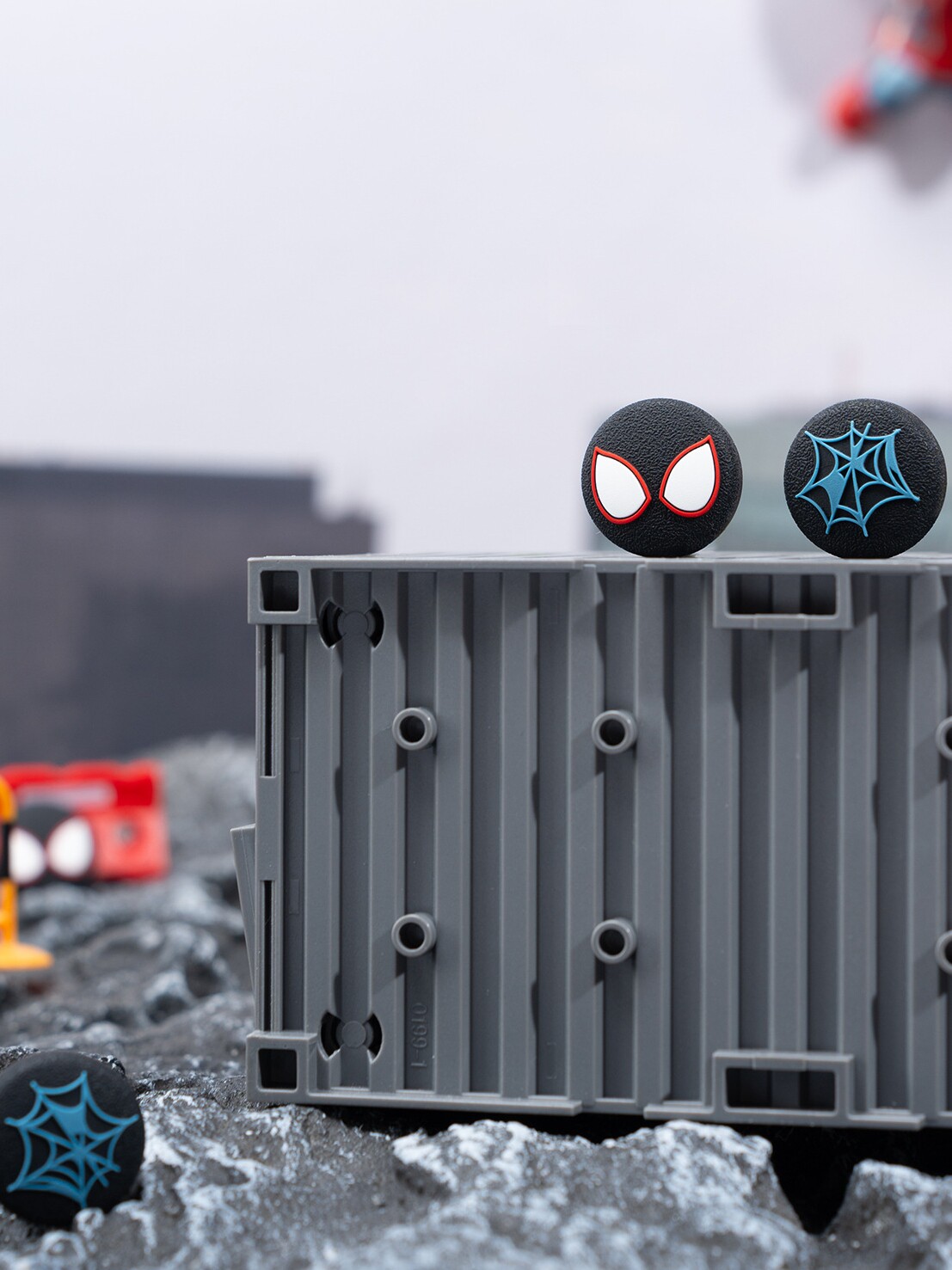 PS5 게임 컨트롤러 마블 스파이더맨 로커 캡 NSPRO 실리콘 키 캡 PS4 로커 커버 보호 커버