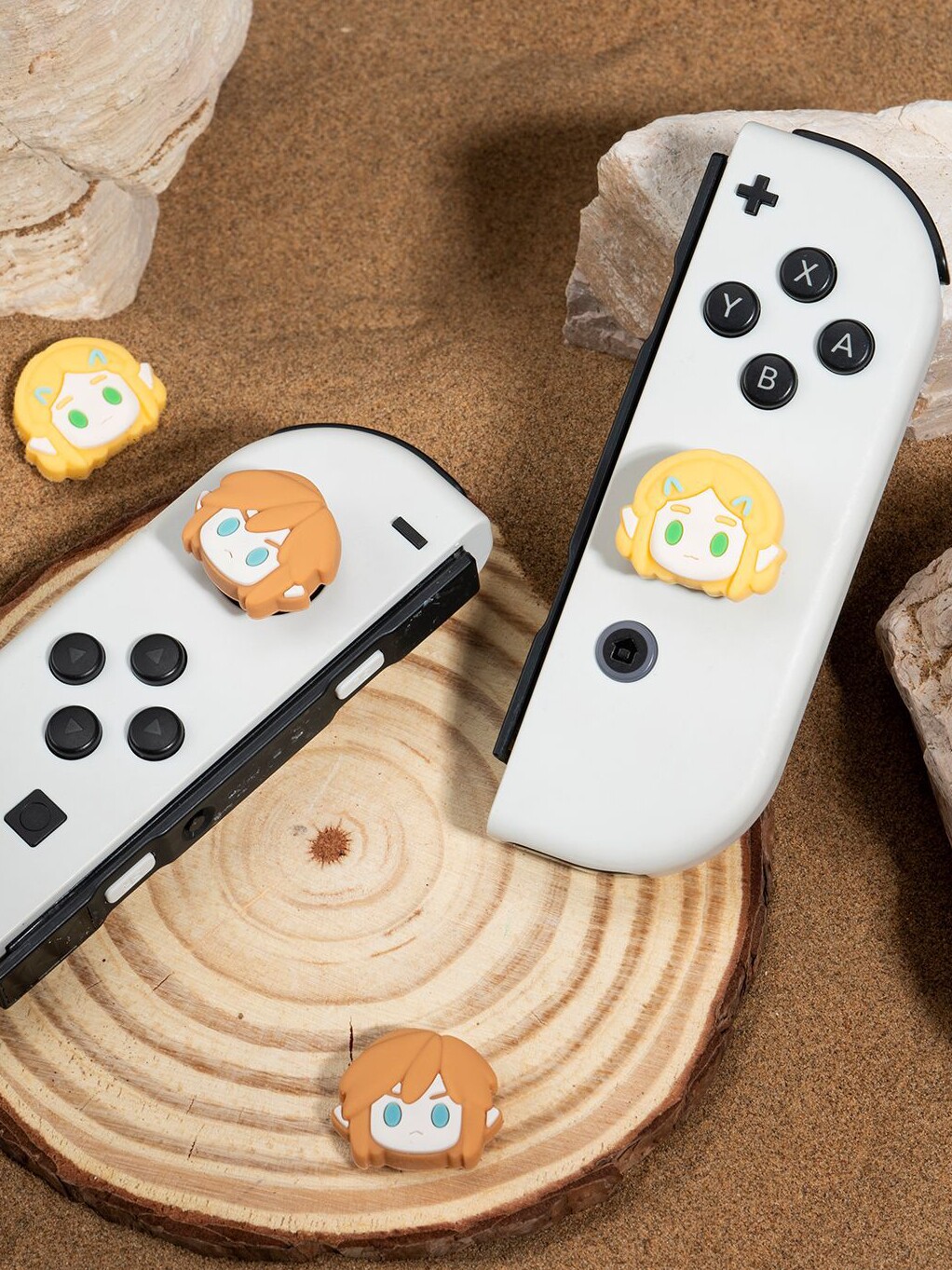 NINTENDO 스위치 로커 세트 OLED 게임 콘솔 키 캡 로커 캡 NS 젤다의 전설 눈물의 왕국