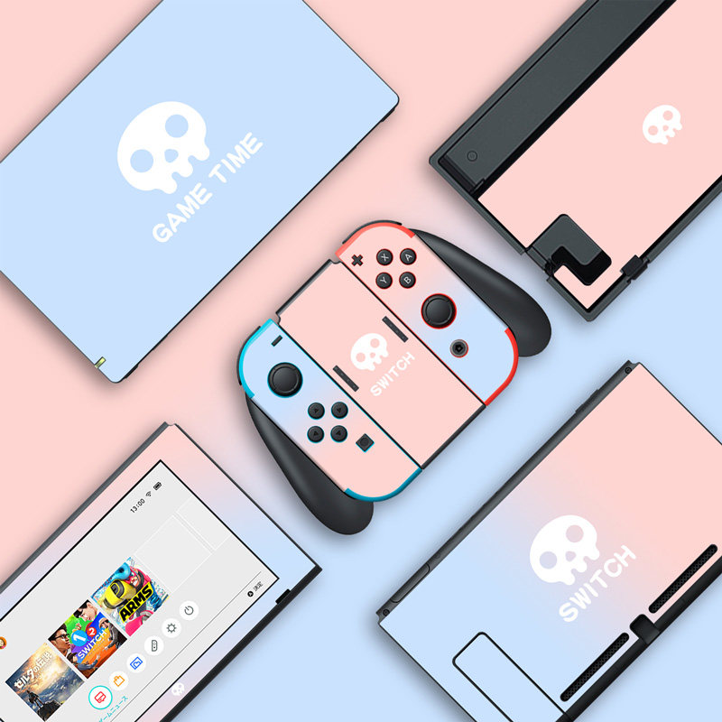 「二代新升级」全包Switch贴纸NS痛贴彩贴配件贴膜渐变彩壳痛机贴