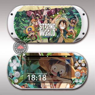 PSV2000痛机 贴膜 动漫游戏贴纸 海贼王 路飞PSV痛贴彩贴彩膜配件