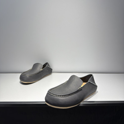 头层牛皮男士轻质一脚蹬豆豆鞋