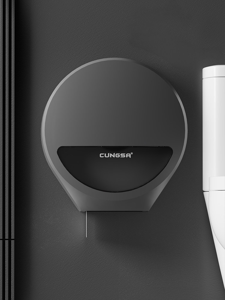 卫生间大卷纸盒壁挂式酒店商用公共厕所大盘纸盒商务办公纸巾架筒