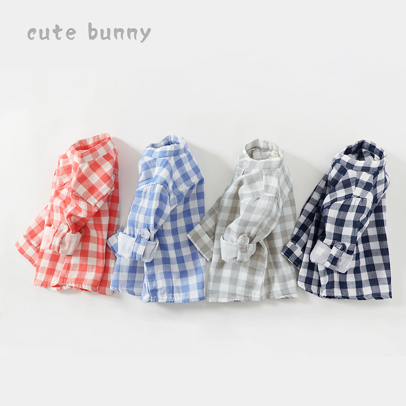 帅气风婴幼儿春装中小童衣服衬衫