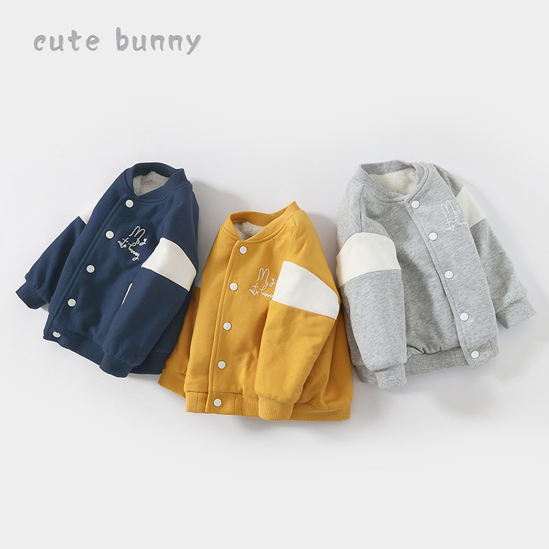 cutebunny2023宝宝冬季新款男小童外套婴幼儿棉衣加绒加厚棒球服,童装/婴儿装/亲子装,普通外套,淘宝优惠券,粉丝福利购,淘宝优惠卷