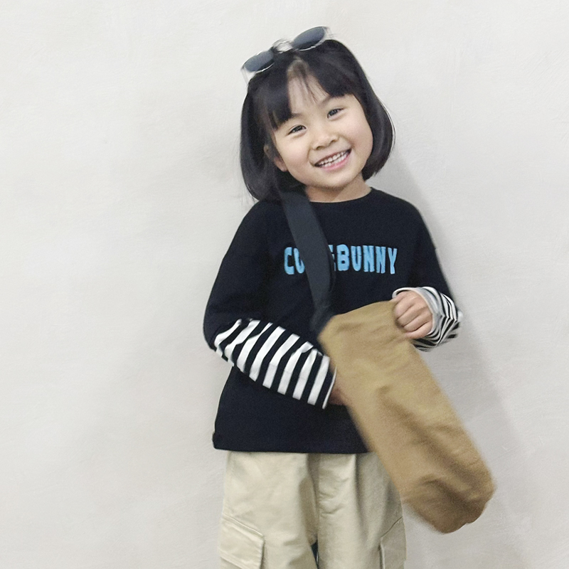 CuteBunny儿童长袖条纹T恤