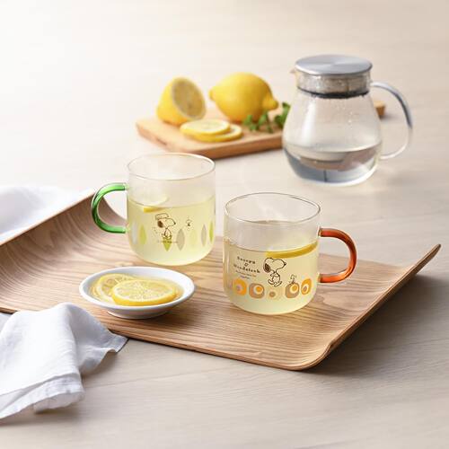 日本产金正陶器史努比玻璃杯水杯茶杯子动漫周边生日礼物