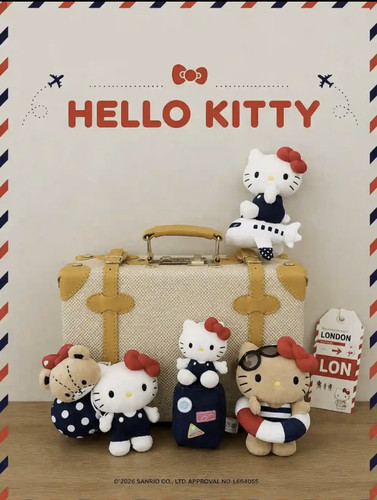 7月预售日本三丽鸥西瓜菠萝甜筒HELLO KITTY 联名me%系列挂件