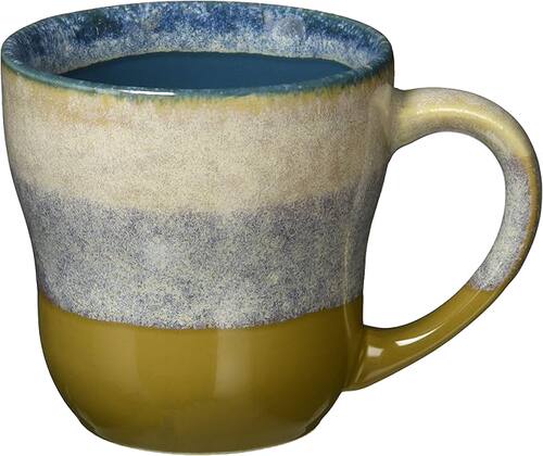 日本制Aito美浓烧黑铁砂马克杯约220ml日式餐具咖啡杯全款预定
